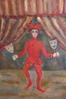 Theatre, oil on canvas, 60x70 cm