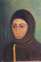 Prayer, oil on canvas, 40x50 cm
