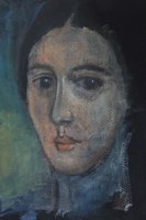 Portrait, oil on carton, 20x30 cm