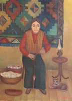 Weaver, oil on canvas, 50x60 cm